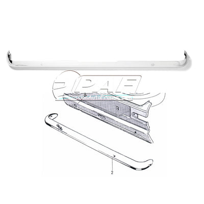 Pare Chocs Arriere Chrome avec dÃ©coupe Ford Escort MK1