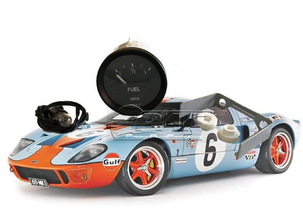 Manomètre Essence Électrique Smiths Classic GT40 52mm – Noir