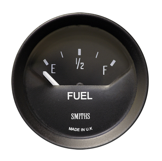Manomètre Essence Électrique Smiths Classic GT40 52mm – Noir