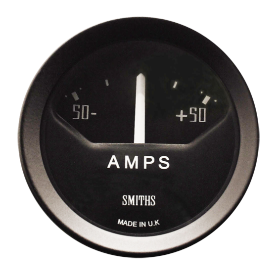 Ampèremètre GT40 Smiths 52mm – Noir