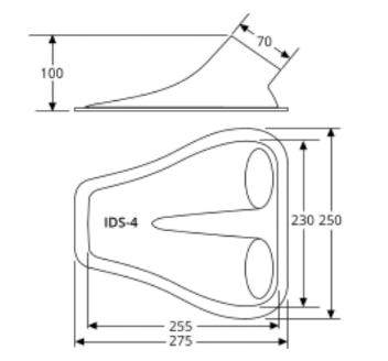 Double Side Air Scoops - IDS-4B Black