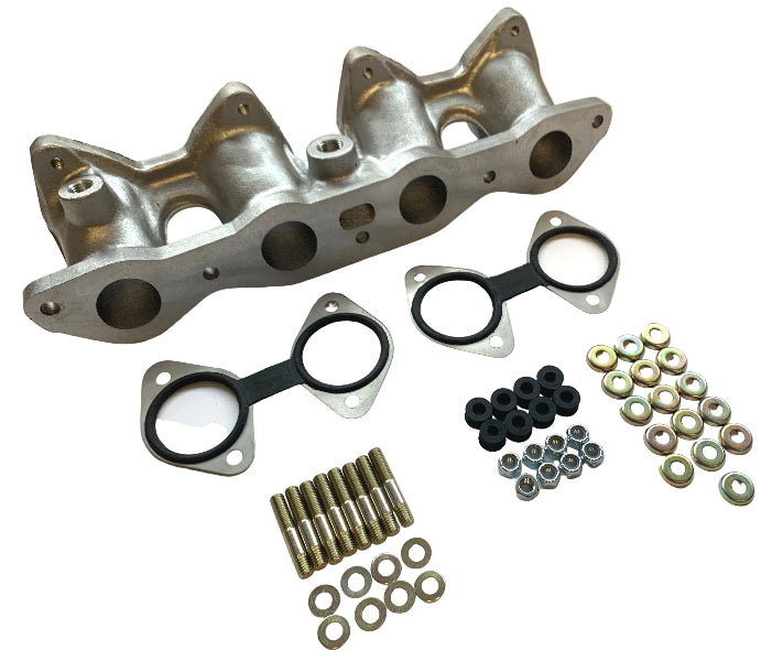 Collecteur Admission Ford Xflow crossflow 1.6 Double Carburateurs WEBER 40 DCOE - 76mm