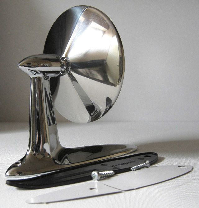 Paire de rétroviseurs Wingard Inox/Chrome – Style Vintage Années 50 à 70