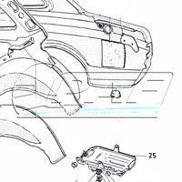 Bac Batterie (version dans le coffre) Ford Escort MK1 MK2