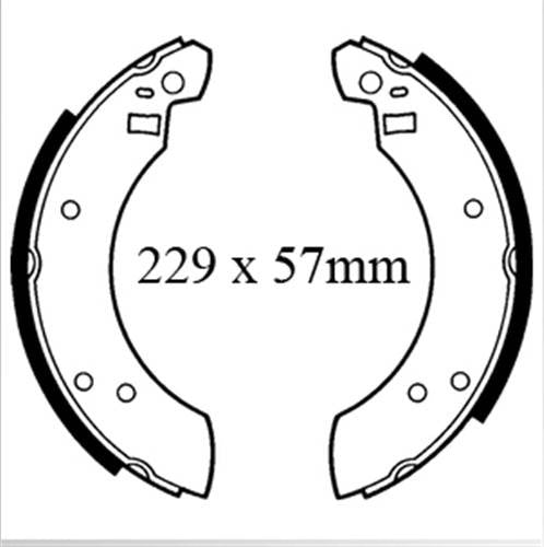 Mâchoires / Garnitures de freins FORD CAPRI MK2 3.0 & MK3 2.8i