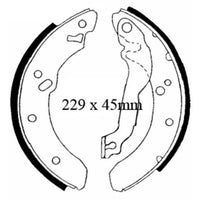 Mâchoires de freins Ford Escort MK4 RS Turbo 228mm