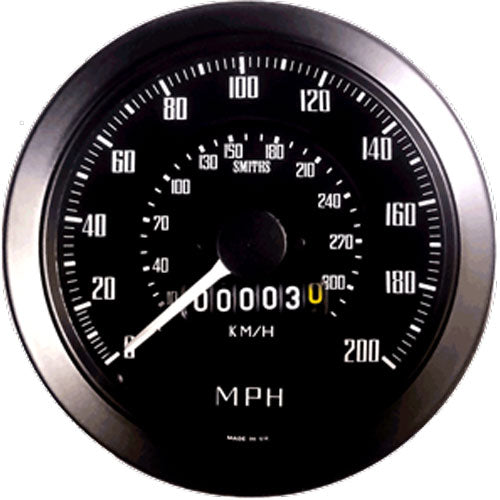 Compteur de Vitesse Smiths Classic GT40 100mm – 200 MPH - 320km/h