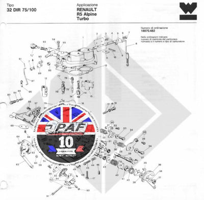 Gicleur de pompe Weber 32 DIR