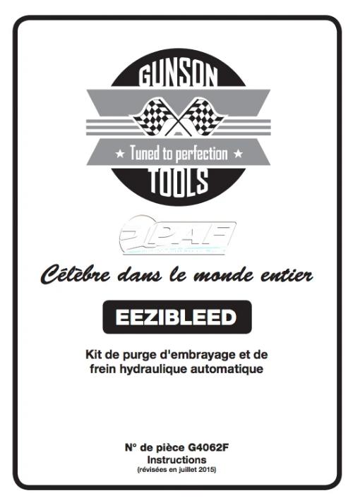 Autopurgeur de frein GUNSON Eezibleed