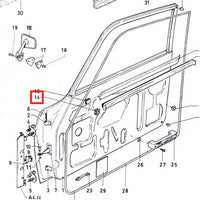 Agrafes fixation lÃ¨che vitre interne Ford Escort MK1