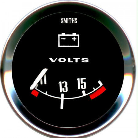 Voltmètre Smiths Classic 52 mm Black
