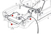 Clips faisceau électrique Ford Escort MK1 MK2, Ford Capri