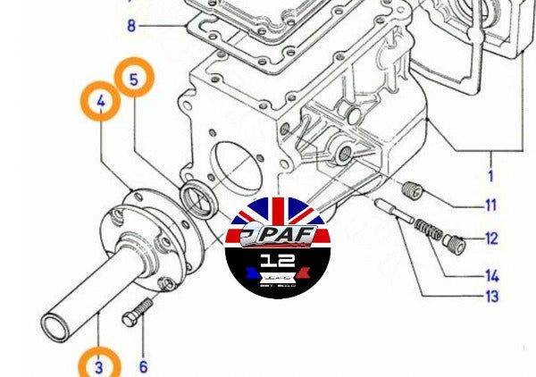 Nez boite Ford Type 9 5 Vitesses