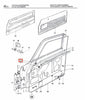 Agrafes fixation Lèche vitre (Externes) Ford Cortina MK2