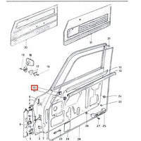 Agrafes fixation Lèche vitre (Externes) Ford Cortina MK2