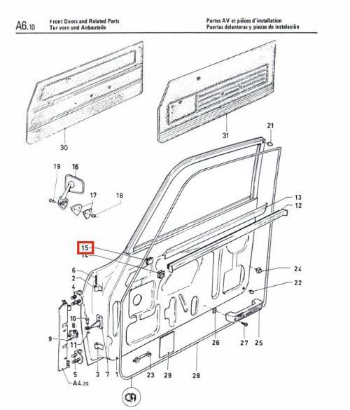 Agrafes fixation Lèche vitre (Externes) Ford Cortina MK2