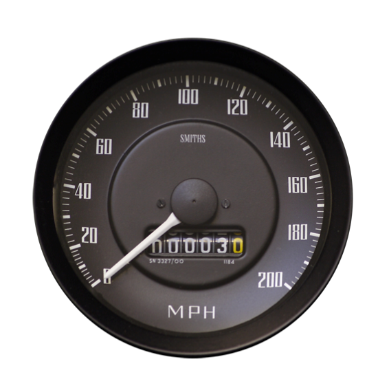 Compteur de Vitesse Smiths Classic GT40 100mm – 200 MPH