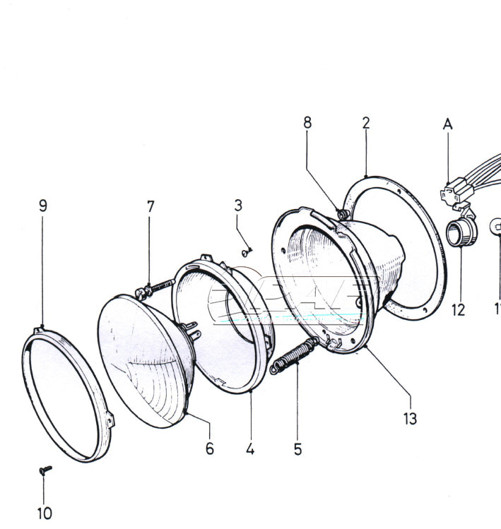Ford Escort MK1 MK2 Headlight Adjustment Screws
